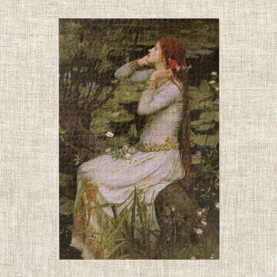 Ophelia (1894) by John William Waterhouse Jigsaw Puzzle