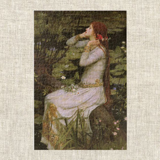 Ophelia (1894) by John William Waterhouse Jigsaw Puzzle