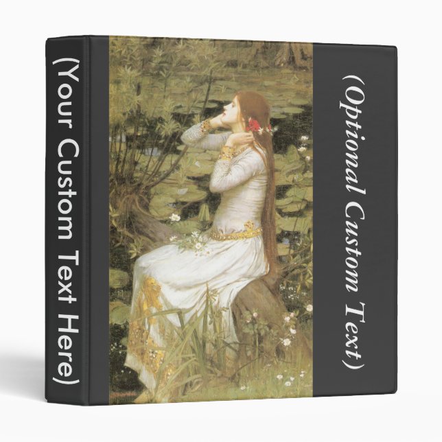 Ophelia 3 Ring Binder (Front/Spine)