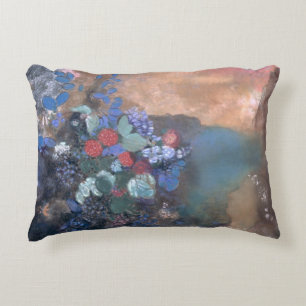 Ophelia among the Flowers, c.1905-8 Decorative Pillow