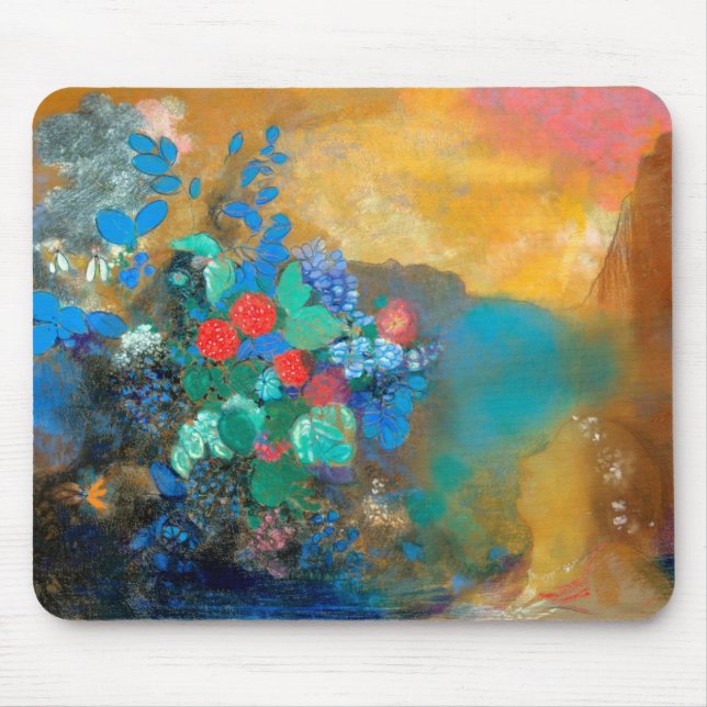 Ophelia among the Flowers, Redon Mouse Pad (Front)