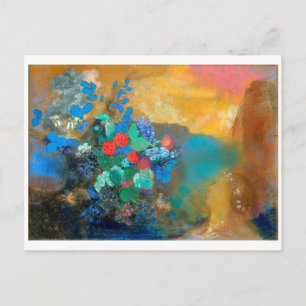 Ophelia among the Flowers, Redon Postcard