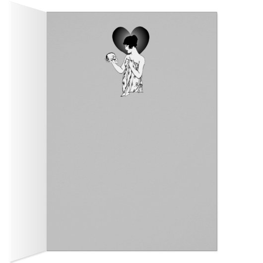 Ophelia and Yorick Fade Blank Card (Inside (Right))