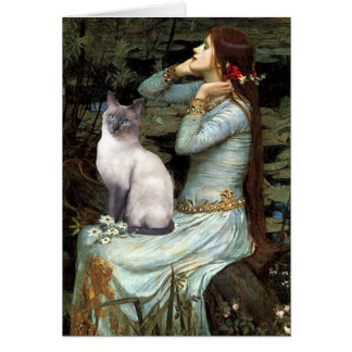 Ophelia - Blue Point Siamese cat Cards