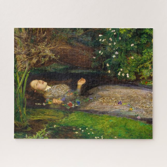 Ophelia by John Everett Millais Jigsaw Puzzle (Horizontal)