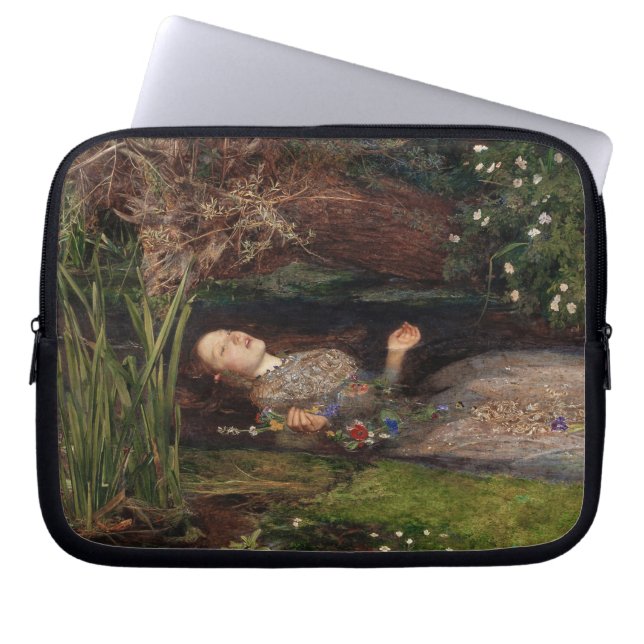 Ophelia by John Everett Millais Laptop Sleeve (Front)