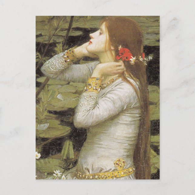 OPHELiA, by John William Waterhouse, 1894 Postcard (Front)
