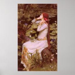 Ophelia by John William Waterhouse Poster