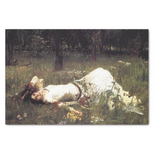 Ophelia by John William Waterhouse Tissue Paper