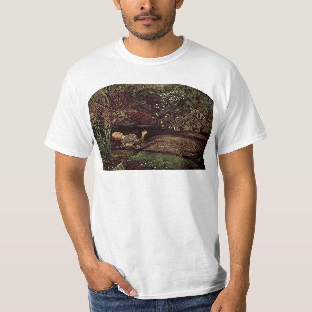 Ophelia By Millais, John Everett (Best Quality) T-Shirt (Front)