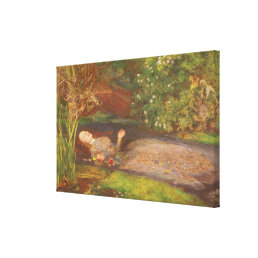 Ophelia by Millais, Vintage Victorian Fine Art Canvas Print