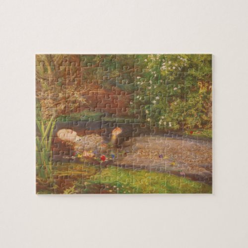 Ophelia by Millais Vintage Victorian Fine Art Jigsaw Puzzle