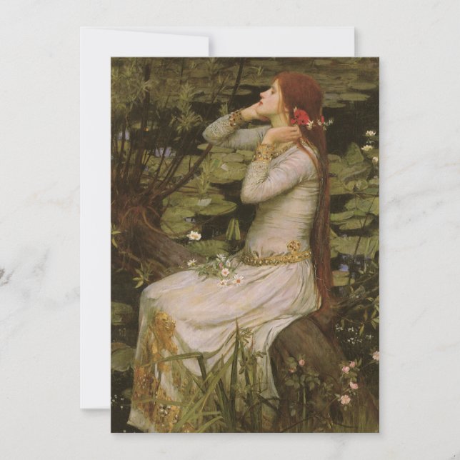 Ophelia by the Pond by John William Waterhouse (Front)