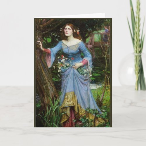 Ophelia by Waterhouse Card