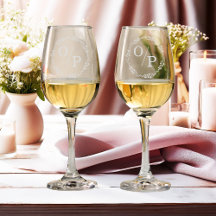 Ophelia Cottagecore Floral Wedding Monogram