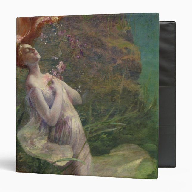 Ophelia Drowning, 1895 Binder (Front/Inside)