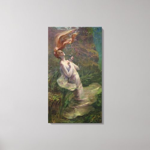 Ophelia Drowning 1895 Canvas Print