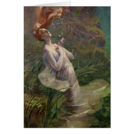 Ophelia Drowning, 1895 Cards (Front)