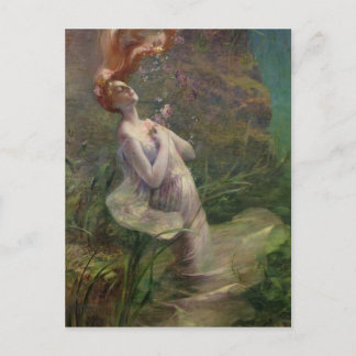 Ophelia Drowning, 1895 Postcard