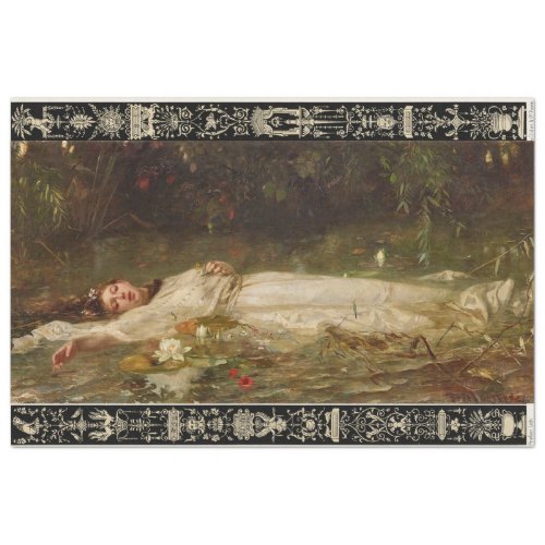 Ophelia Floating in the River by Heyer Tissue Paper