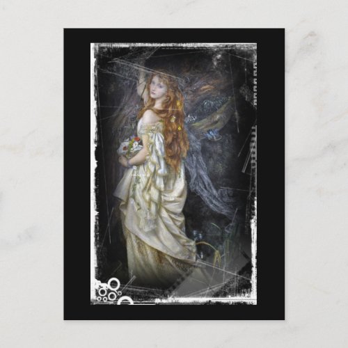 Ophelia in White Postcard