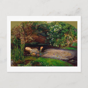 Ophelia, John Everett Millais, 1851-1852 Postcard