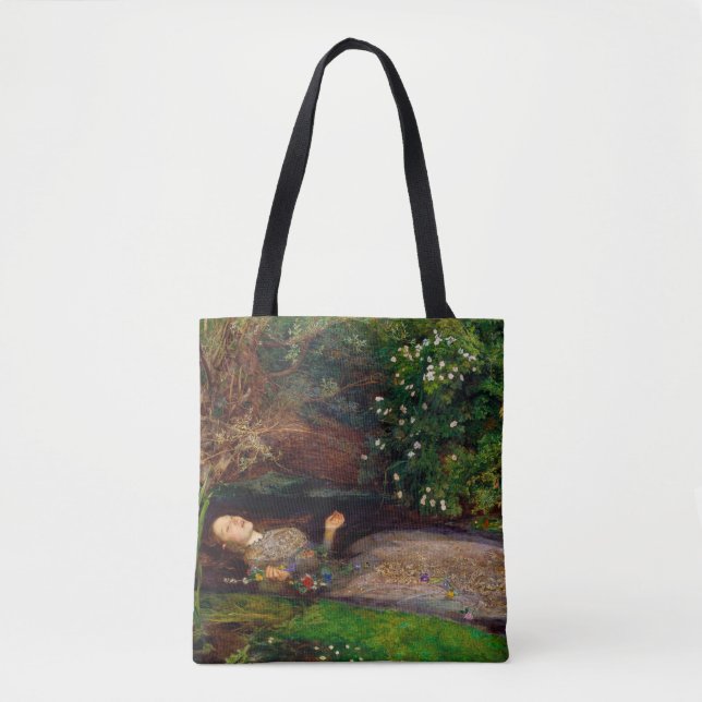 Ophelia, John Everett Millais, 1851-1852 Tote Bag (Front)