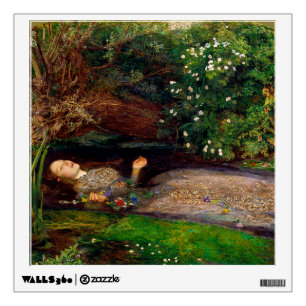 Ophelia, John Everett Millais, 1851-1852 Wall Decal