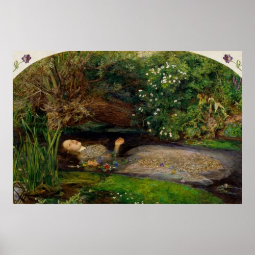 OPHELIA _ JOHN EVERETT MILLAIS DECO PRINT