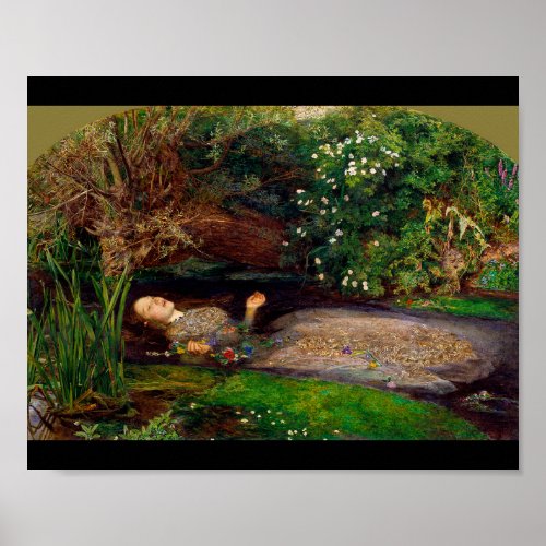 Ophelia John Everett Millais Poster