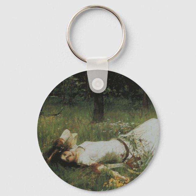 Ophelia [John William Waterhouse] Keychain (Front)