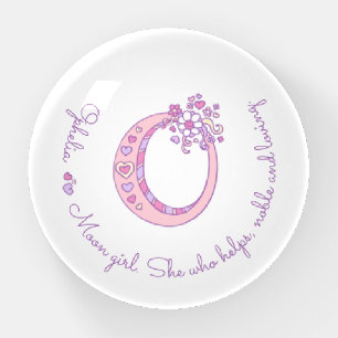 Ophelia letter O doodle art name meaning Paperweight