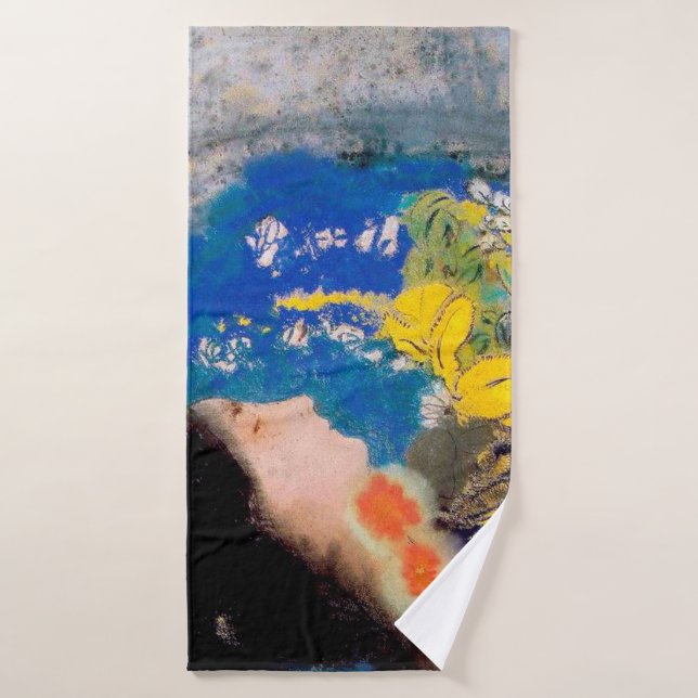Ophelia, Redon Bath Towel (Bath Towel)