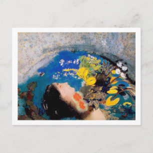 Ophelia, Redon Postcard
