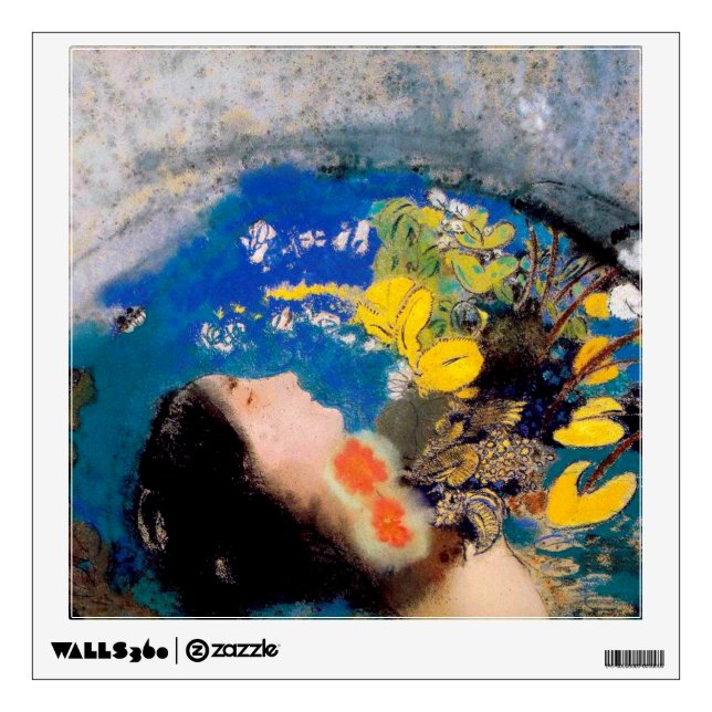 Ophelia, Redon Wall Decal (Front)