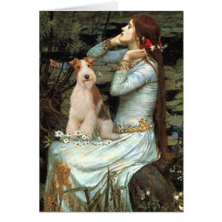 Ophelia Seated - Wire Fox Terrier 3 Cards