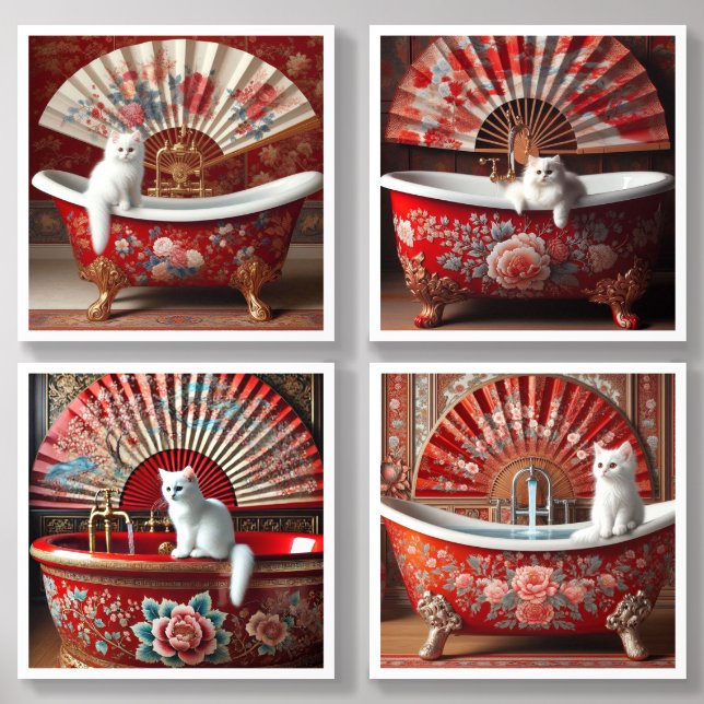 Ophelia Takes A Bath Acrylic Photo Tile (Front Set)