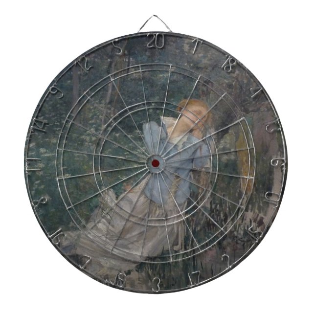 Ophelia (Weeping Woman) (by Jules Bastien-Lepage) Dart Board (Front)
