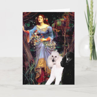 Ophelia (Woods)-2 Standard Poodles Card