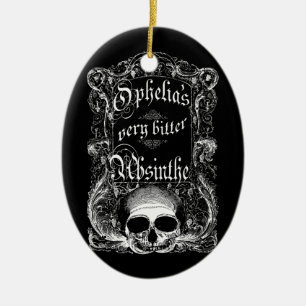 Ophelia's Very Bitter Absinthe Ceramic Ornament