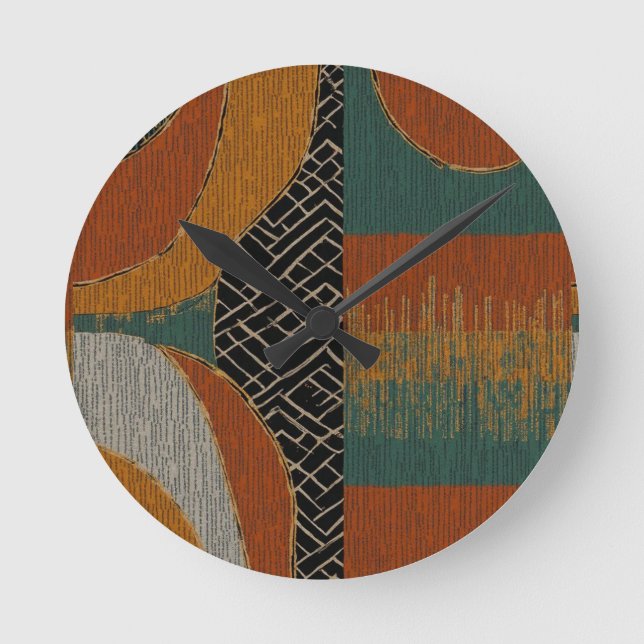 ophisticated Luxury African Caribbean Island Round Clock (Front)