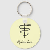 Zodiac Sign Ophiuchus NEW Keychain | Zazzle