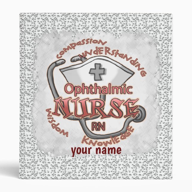 Ophthalmic Nurse Axiom 3 Ring Binder (Front)