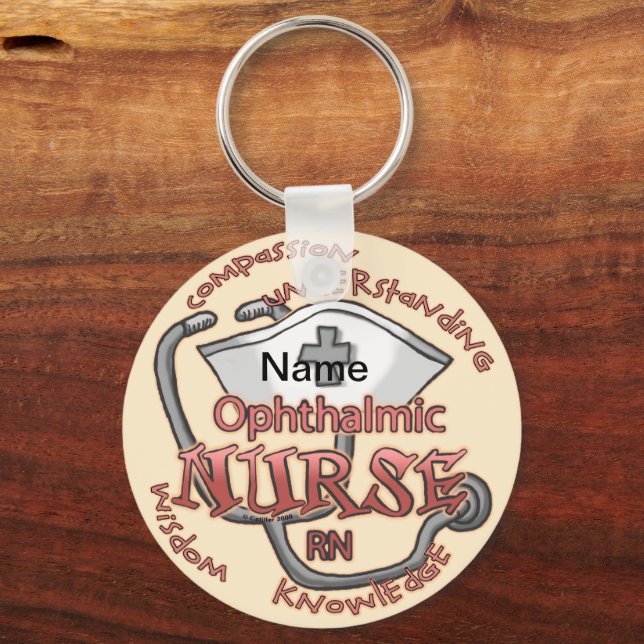 Ophthalmic Nurse Axiom Keychain (Front)