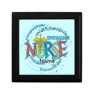 Ophthalmic Nurse Motto custom nurses gift box