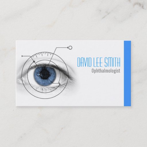 Customizable Ophthalmologist Business Card