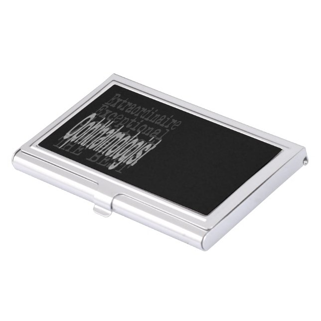 Ophthalmologist Extraordinaire Business Card Case (Front)