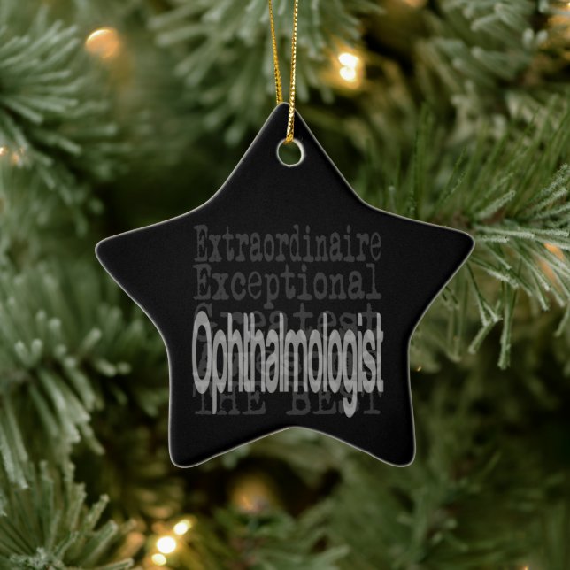 Ophthalmologist Extraordinaire Ceramic Ornament (Tree)