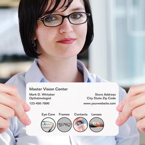 Ophthalmologist Eye Care Vision Store Businesscard Business Card