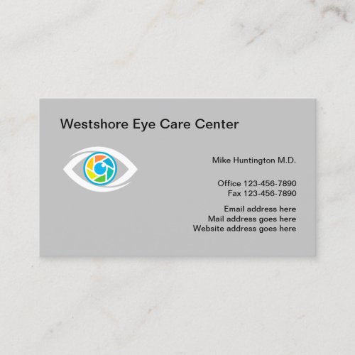 Ophthalmologist Eye Doctor Business Cards